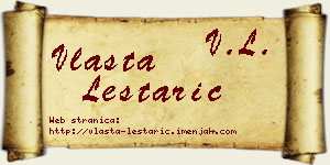 Vlasta Leštarić vizit kartica